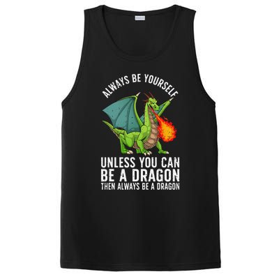 Funny Dragon Design For Fantasy Dragon Lover PosiCharge Competitor Tank