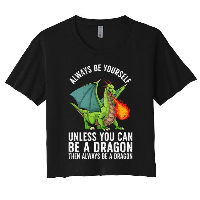 Funny Dragon Design For Fantasy Dragon Lover Crop Top