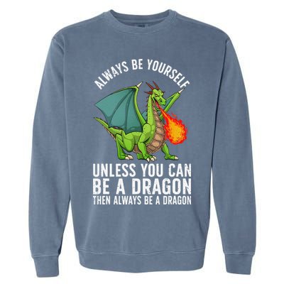 Funny Dragon Design For Fantasy Dragon Lover Garment-Dyed Sweatshirt
