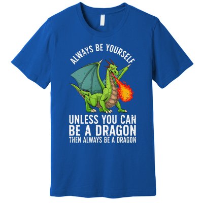 Funny Dragon Design For Fantasy Dragon Lover Premium T-Shirt