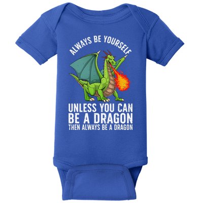 Funny Dragon Design For Fantasy Dragon Lover Baby Bodysuit