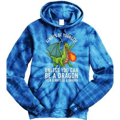 Funny Dragon Design For Fantasy Dragon Lover Tie Dye Hoodie