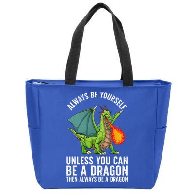 Funny Dragon Design For Fantasy Dragon Lover Zip Tote Bag