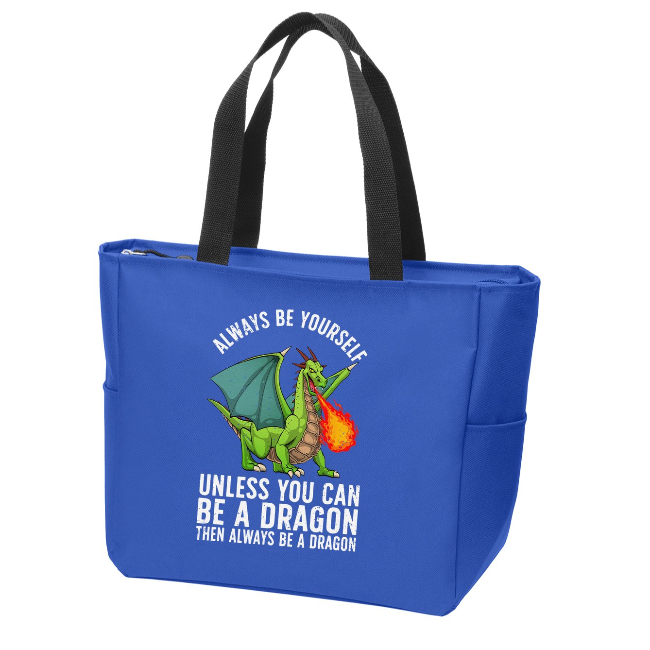 Funny Dragon Design For Fantasy Dragon Lover Zip Tote Bag