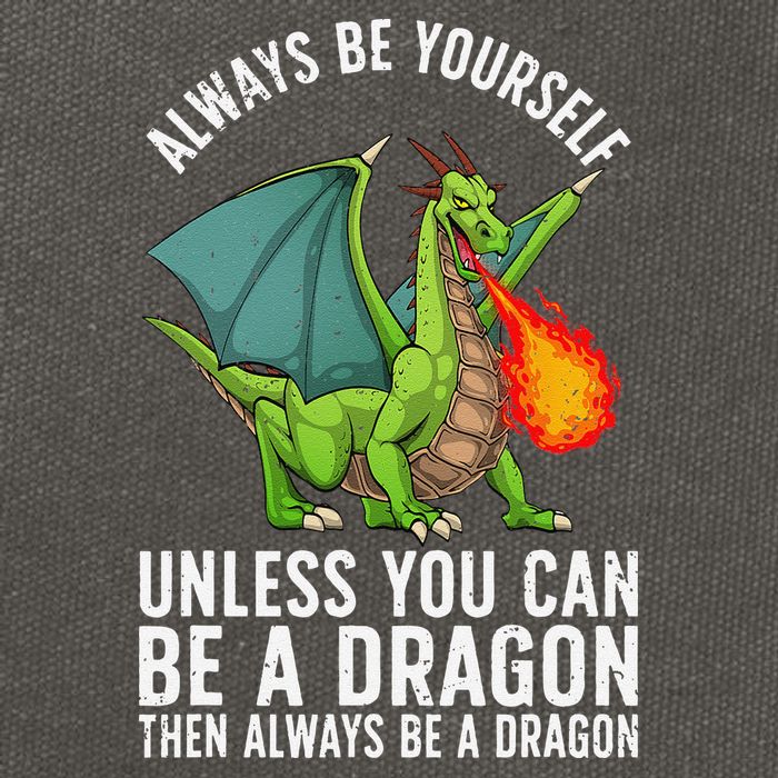 Funny Dragon Design For Fantasy Dragon Lover Cotton Canvas Backpack