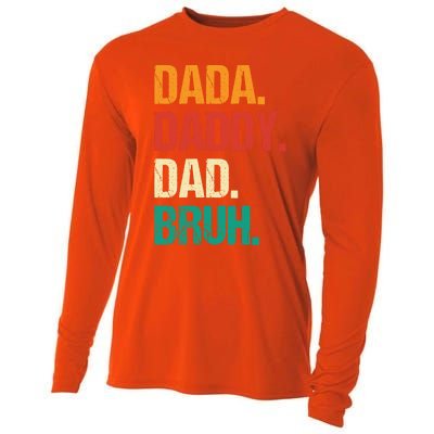 Father's Day Dada Daddy Dad Bruh Gift Cooling Performance Long Sleeve Crew