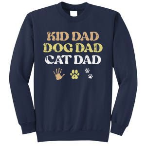 Fathers Day Dog Cat Dad Funny Fur Papa Pet Daddy Sweatshirt