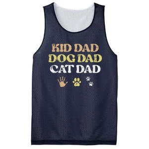 Fathers Day Dog Cat Dad Funny Fur Papa Pet Daddy Mesh Reversible Basketball Jersey Tank