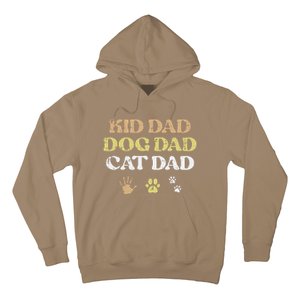 Fathers Day Dog Cat Dad Funny Fur Papa Pet Daddy Hoodie