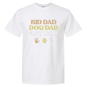 Fathers Day Dog Cat Dad Funny Fur Papa Pet Daddy Garment-Dyed Heavyweight T-Shirt