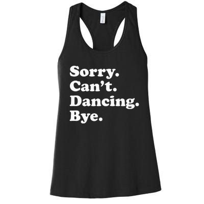 Funny Dancing Dance Gift For Men Women Women's Racerback Tank