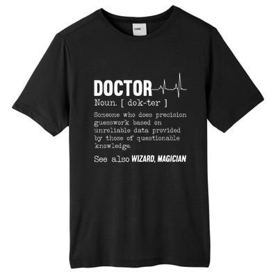 Funny Doctor Definition Medical Healthcare Physician Tall Fusion ChromaSoft Performance T-Shirt