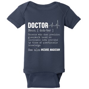 Funny Doctor Definition Medical Healthcare Physician Baby Bodysuit