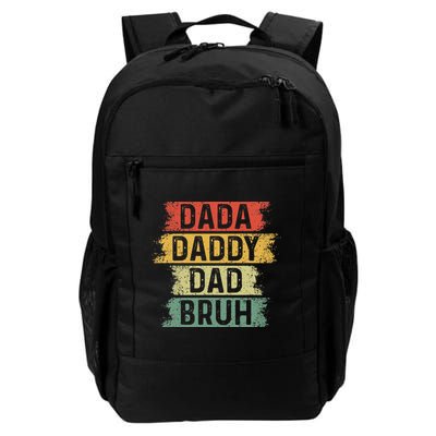 Funny Dada Daddy Dad Bruh Vintage Fathers Day Father Tee Backpack