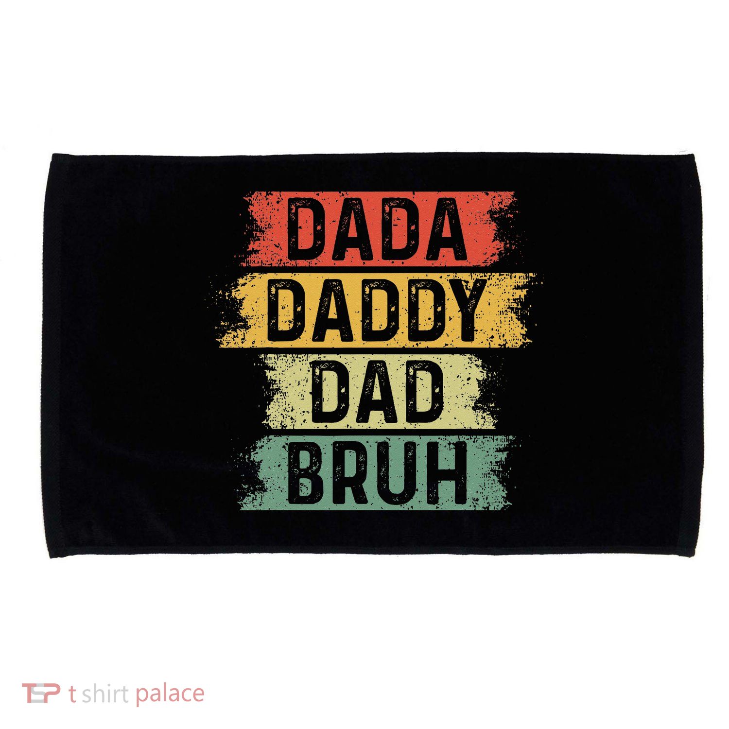 Funny Dada Daddy Dad Bruh Vintage Fathers Day Father Tee Microfiber Hand Towel