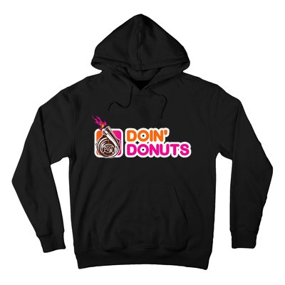 Funny Doin Donuts Racing & Drift Car Enthusiast Turbo Motor Hoodie