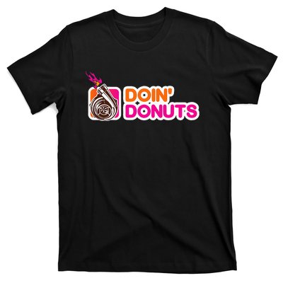 Funny Doin Donuts Racing & Drift Car Enthusiast Turbo Motor T-Shirt