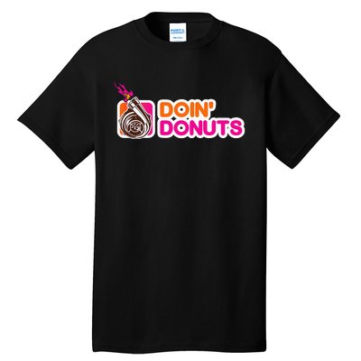 Funny Doin Donuts Racing & Drift Car Enthusiast Turbo Motor Tall T-Shirt