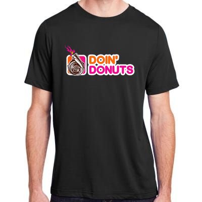 Funny Doin Donuts Racing & Drift Car Enthusiast Turbo Motor Adult ChromaSoft Performance T-Shirt