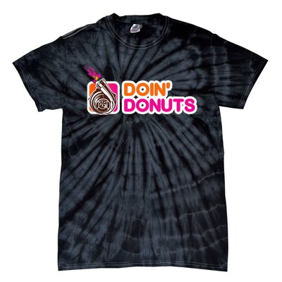 Funny Doin Donuts Racing & Drift Car Enthusiast Turbo Motor Tie-Dye T-Shirt