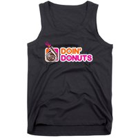 Funny Doin Donuts Racing & Drift Car Enthusiast Turbo Motor Tank Top