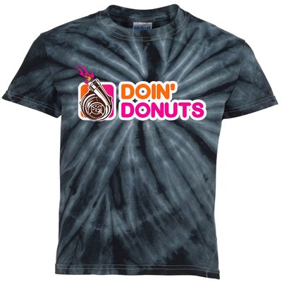 Funny Doin Donuts Racing & Drift Car Enthusiast Turbo Motor Kids Tie-Dye T-Shirt