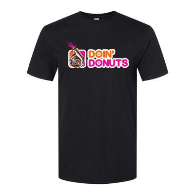 Funny Doin Donuts Racing & Drift Car Enthusiast Turbo Motor Softstyle CVC T-Shirt