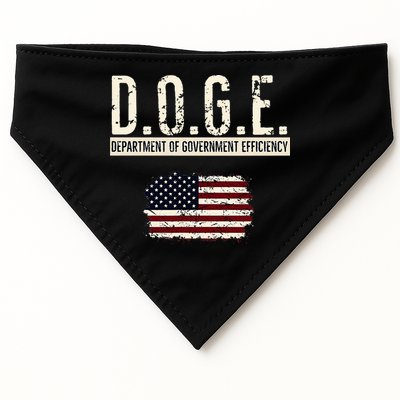 Funny Doge Department Of Government Efficiency . D.O.G.E. USA-Made Doggie Bandana