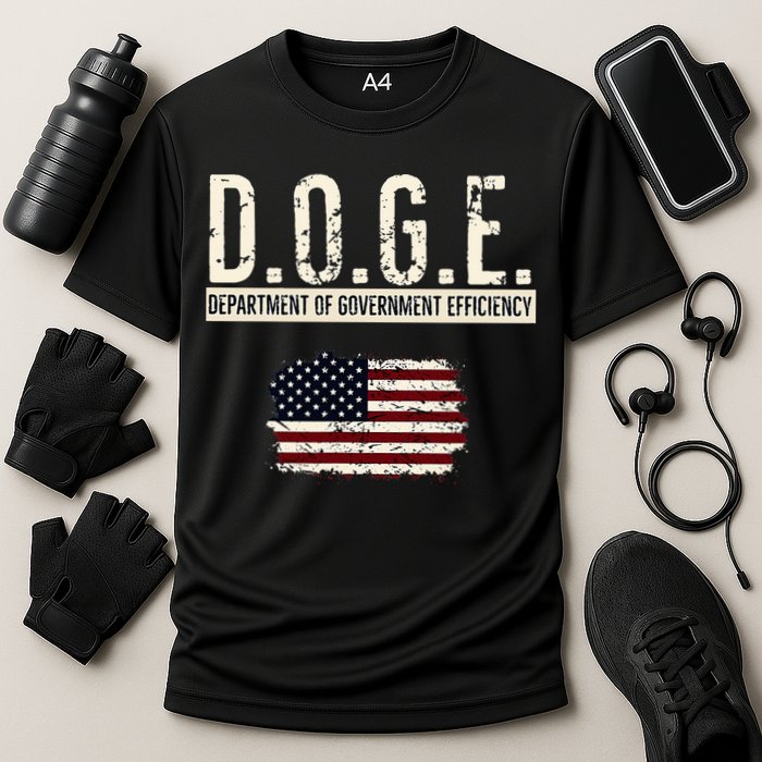Funny Doge Department Of Government Efficiency . D.O.G.E. Cooling Performance Crew T-Shirt