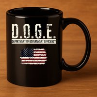 Funny Doge Department Of Government Efficiency . D.O.G.E. 11oz C Handle Ceramic Mug