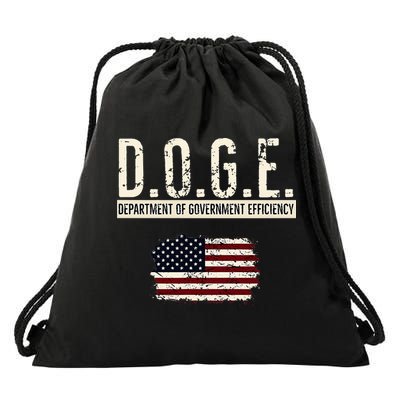 Funny Doge Department Of Government Efficiency . D.O.G.E. Drawstring Bag