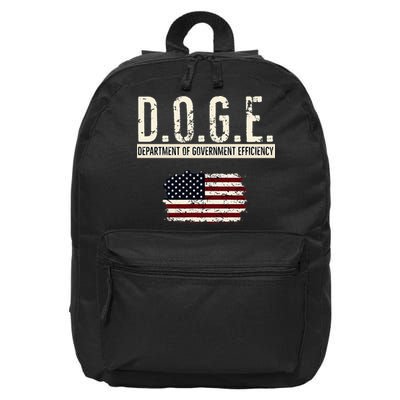 Funny Doge Department Of Government Efficiency . D.O.G.E. 16 in Basic Backpack