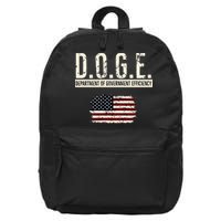 Funny Doge Department Of Government Efficiency . D.O.G.E. 16 in Basic Backpack