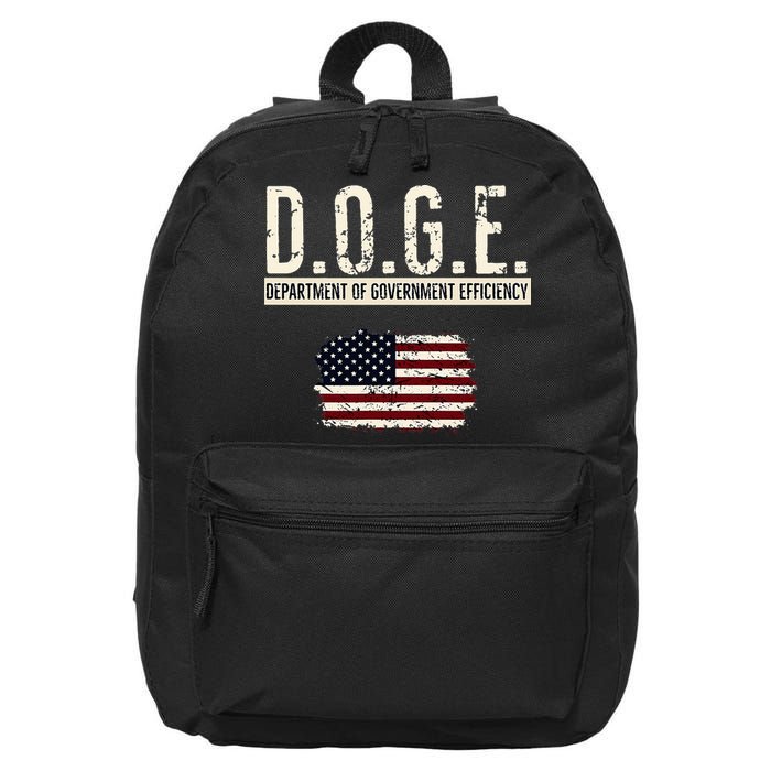 Funny Doge Department Of Government Efficiency . D.O.G.E. 16 in Basic Backpack