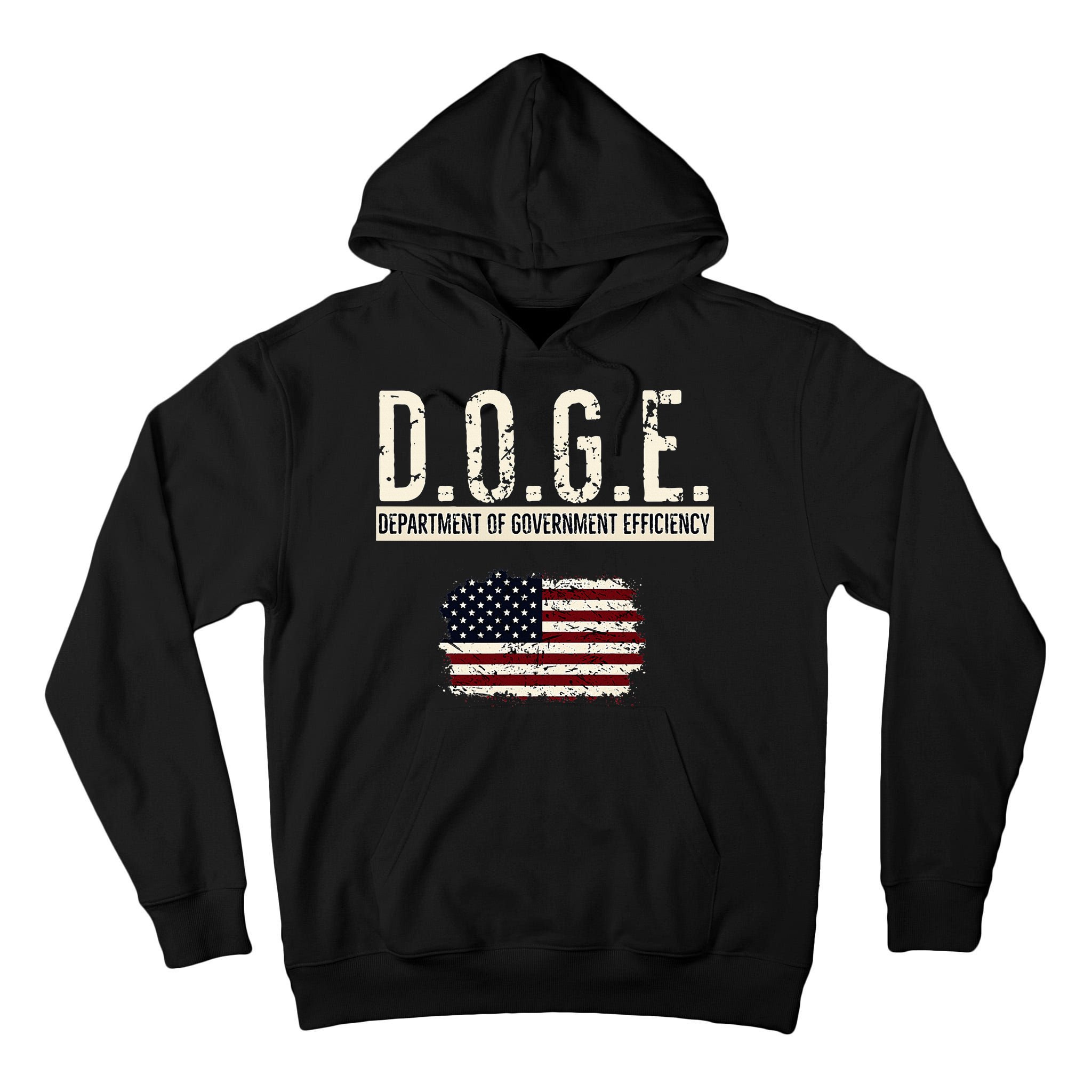 Funny Doge Department Of Government Efficiency . D.O.G.E. Tall Hoodie