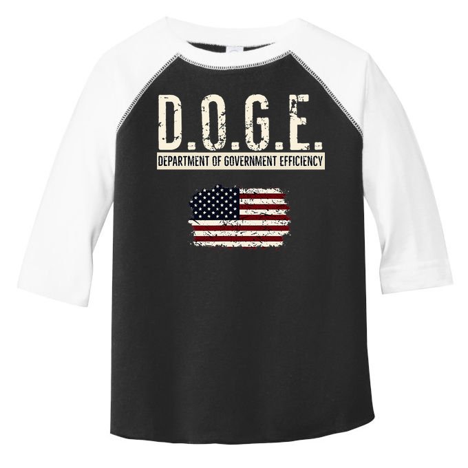 Funny Doge Department Of Government Efficiency . D.O.G.E. Toddler Fine Jersey T-Shirt