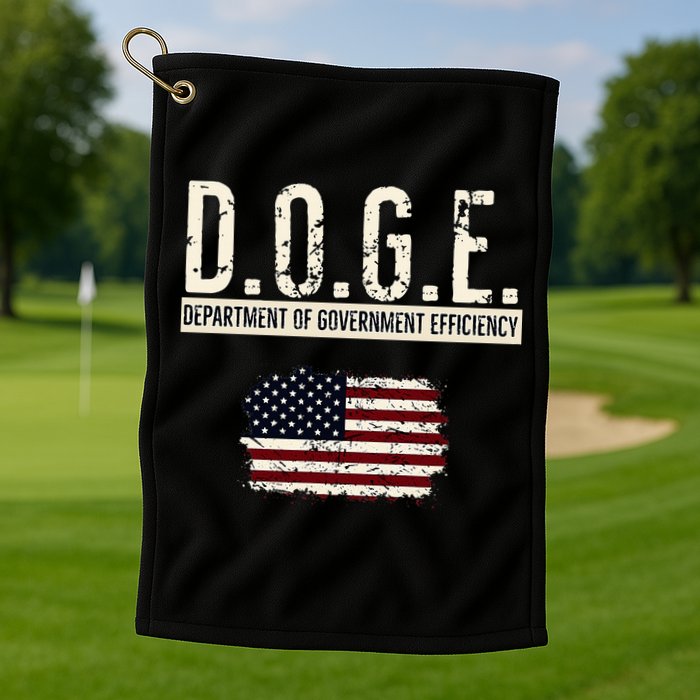 Funny Doge Department Of Government Efficiency . D.O.G.E. Golf Towel