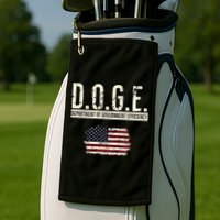 Funny Doge Department Of Government Efficiency . D.O.G.E. Golf Towel