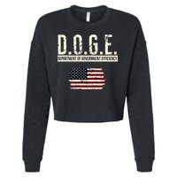 Funny Doge Department Of Government Efficiency . D.O.G.E. Cropped Pullover Crew