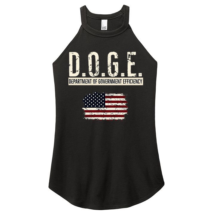 Funny Doge Department Of Government Efficiency . D.O.G.E. Women's Perfect Tri Rocker Tank