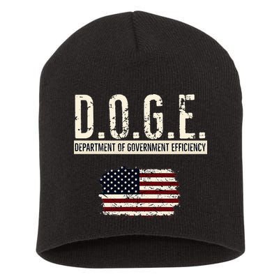 Funny Doge Department Of Government Efficiency . D.O.G.E. Short Acrylic Beanie