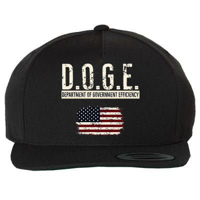 Funny Doge Department Of Government Efficiency . D.O.G.E. Wool Snapback Cap