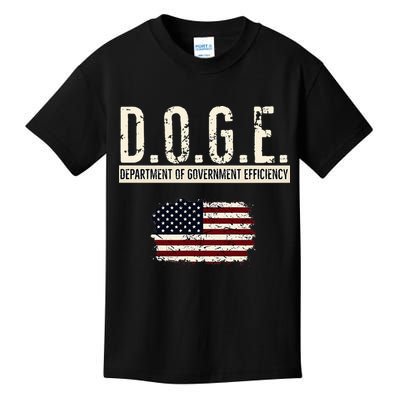 Funny Doge Department Of Government Efficiency . D.O.G.E. Kids T-Shirt