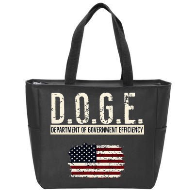 Funny Doge Department Of Government Efficiency . D.O.G.E. Zip Tote Bag