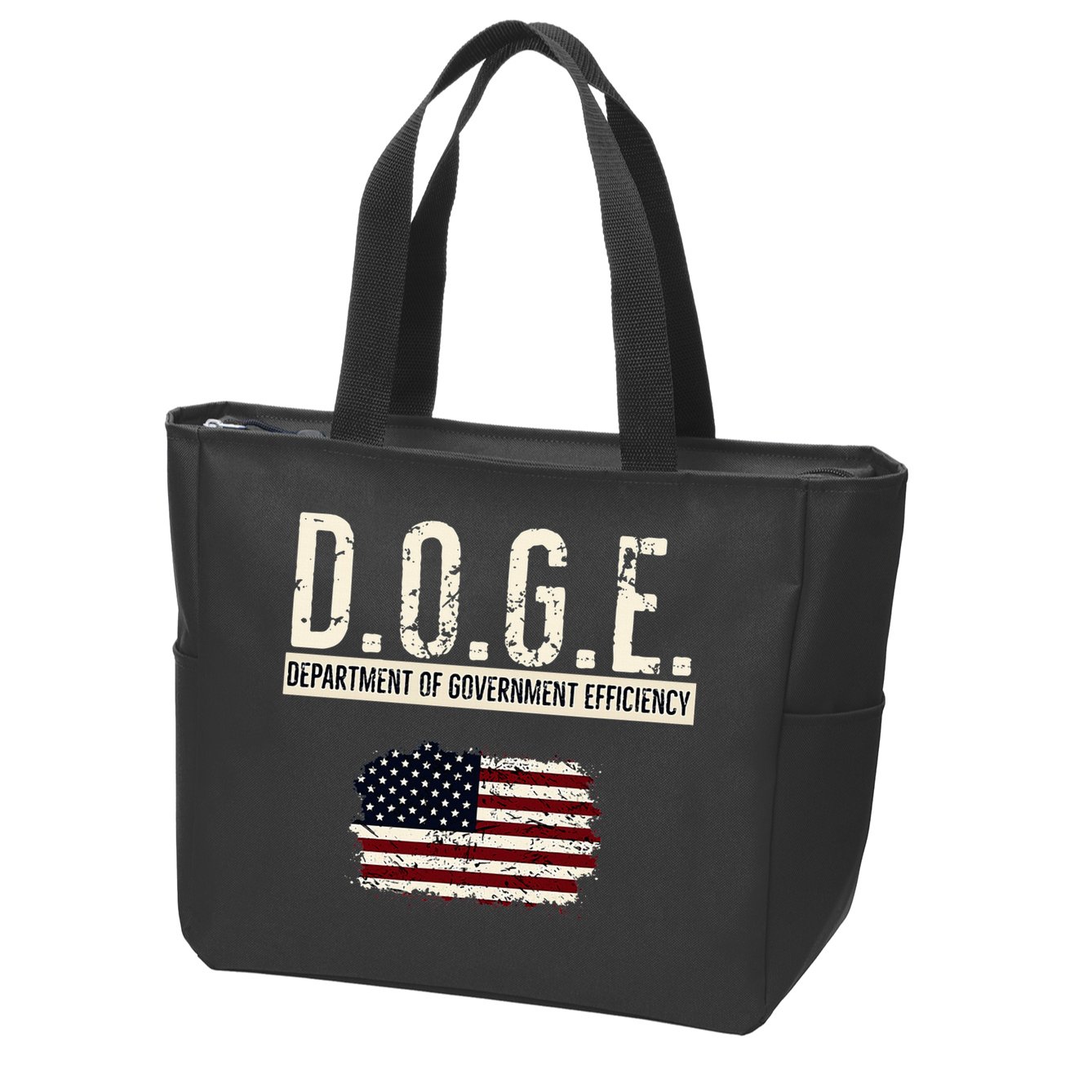 Funny Doge Department Of Government Efficiency . D.O.G.E. Zip Tote Bag