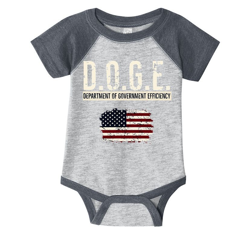 Funny Doge Department Of Government Efficiency . D.O.G.E. Infant Baby Jersey Bodysuit