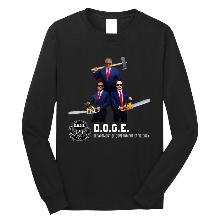 Funny D.O.G.E. (Department Of Government Efficiency) Doge Long Sleeve Shirt