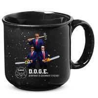 Funny D.O.G.E. (Department Of Government Efficiency) Doge 15oz Campfire Ceramic Mug