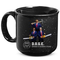 Funny D.O.G.E. (Department Of Government Efficiency) Doge 15oz Campfire Ceramic Mug