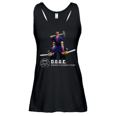 Funny D.O.G.E. (Department Of Government Efficiency) Doge Ladies Essential Flowy Tank